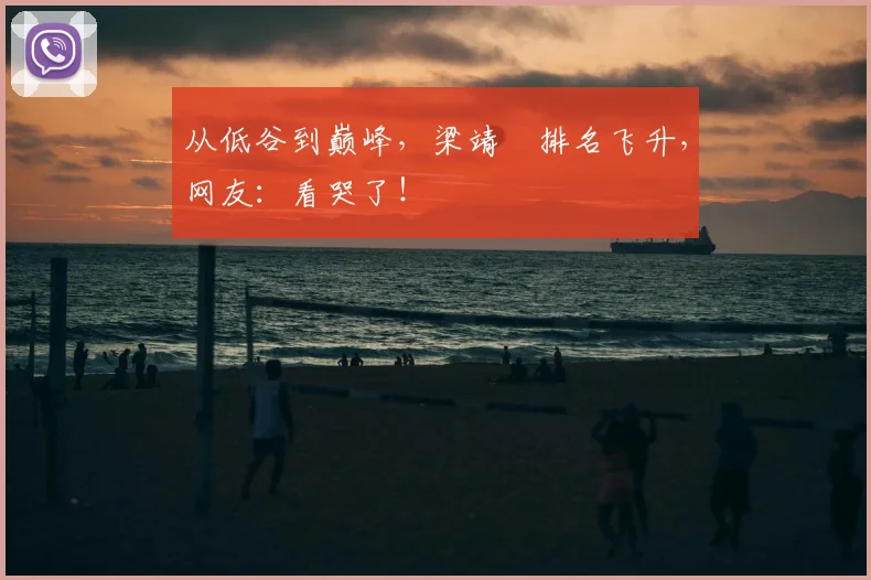 从低谷到巅峰，梁靖崑排名飞升，网友：看哭了！